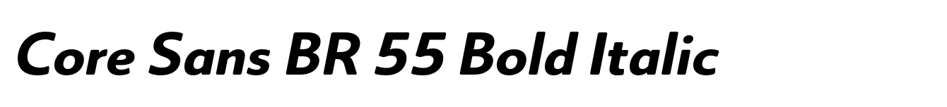 Core Sans BR 55 Bold Italic